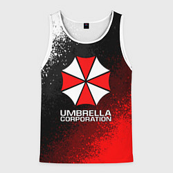 Майка-безрукавка мужская UMBRELLA CORP, цвет: 3D-белый