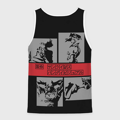 Мужская майка без рукавов Cowboy Bebop anime / 3D-Белый – фото 2