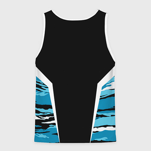 Мужская майка без рукавов Камуфляж ВДВ / 3D-Белый – фото 2