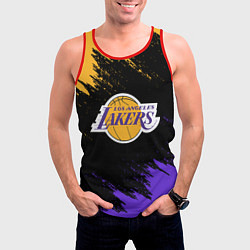 Майка-безрукавка мужская LA LAKERS, цвет: 3D-красный — фото 2