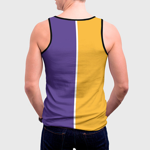 Мужская майка без рукавов LA LAKERS / 3D-Черный – фото 4