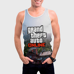 Майка-безрукавка мужская GTA Online, цвет: 3D-белый — фото 2