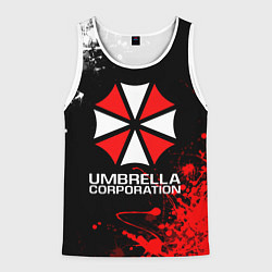 Майка-безрукавка мужская UMBRELLA CORPORATION, цвет: 3D-белый