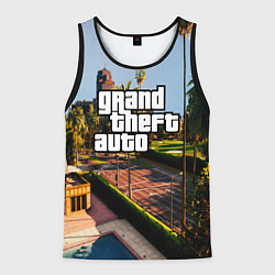 Майка-безрукавка мужская Grand Theft Auto, цвет: 3D-черный