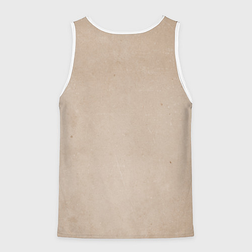 Мужская майка без рукавов Военный / 3D-Белый – фото 2