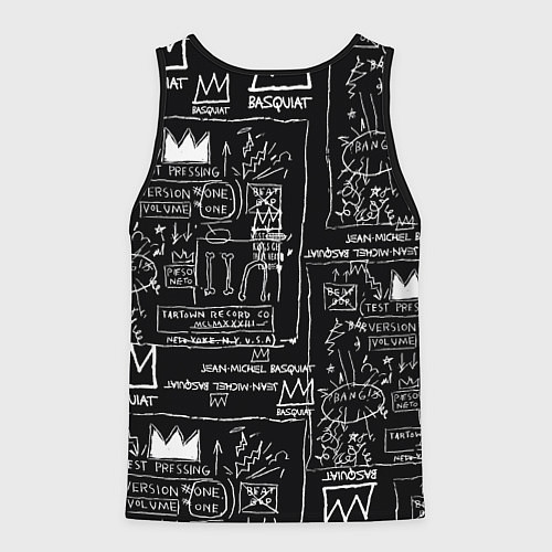 Мужская майка без рукавов Динозавр в короне от Баския / 3D-Черный – фото 2