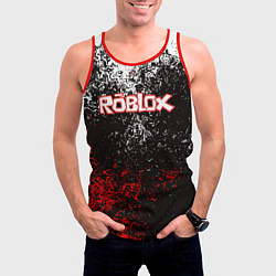 Майка-безрукавка мужская ROBLOX, цвет: 3D-красный — фото 2