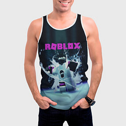 Майка-безрукавка мужская ROBLOX, цвет: 3D-белый — фото 2
