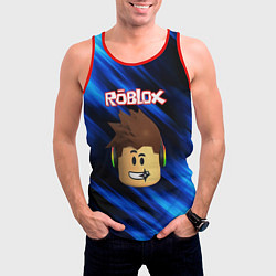 Майка-безрукавка мужская ROBLOX, цвет: 3D-красный — фото 2