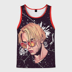 Майка-безрукавка мужская PYROKINESIS, цвет: 3D-красный