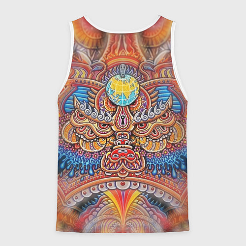 Мужская майка без рукавов Rising dragon / 3D-Белый – фото 2