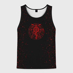 Майка-безрукавка мужская Стальной алхимик, цвет: 3D-черный