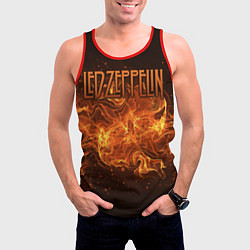 Майка-безрукавка мужская Led Zeppelin, цвет: 3D-красный — фото 2