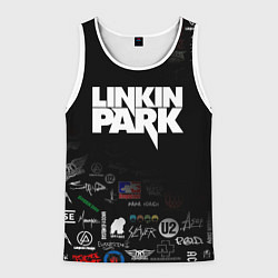 Майка-безрукавка мужская LINKIN PARK, цвет: 3D-белый