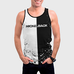 Майка-безрукавка мужская Nickelback, цвет: 3D-черный — фото 2