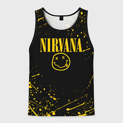 Майка-безрукавка мужская NIRVANA, цвет: 3D-черный