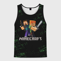 Майка-безрукавка мужская MINECRAFT, цвет: 3D-черный