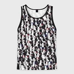 Мужская майка без рукавов Черно-белые медведи