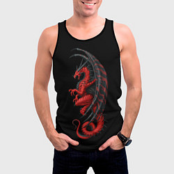 Майка-безрукавка мужская Red Dragon, цвет: 3D-черный — фото 2