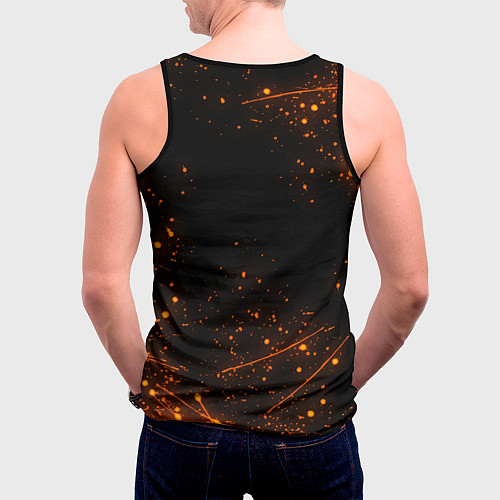 Мужская майка без рукавов HALF-LIFE / 3D-Черный – фото 4