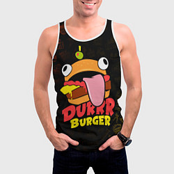 Майка-безрукавка мужская Fortnite Durrr Burger, цвет: 3D-белый — фото 2