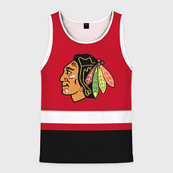 Майка-безрукавка мужская Chicago Blackhawks, цвет: 3D-белый