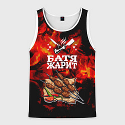 Мужская майка без рукавов Шашлык