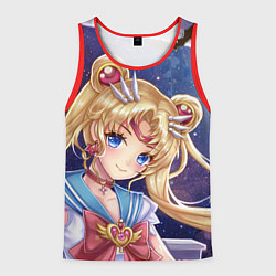 Майка-безрукавка мужская SAILOR MOON, цвет: 3D-красный