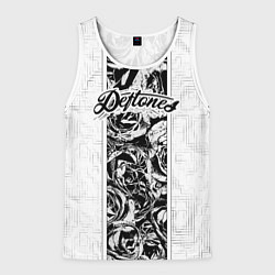 Майка-безрукавка мужская Deftones, цвет: 3D-белый