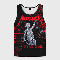 Майка-безрукавка мужская Metallica, цвет: 3D-черный