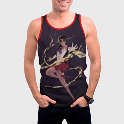 Майка-безрукавка мужская SAILOR MARS, цвет: 3D-красный — фото 2