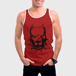 Майка-безрукавка мужская PITBULL, цвет: 3D-белый — фото 2