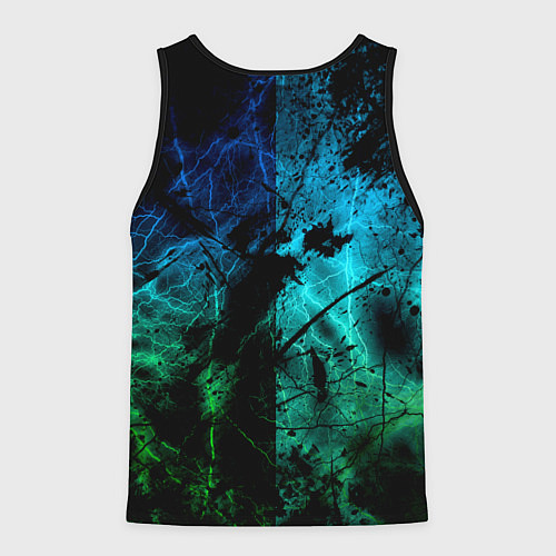 Мужская майка без рукавов Minecraft Майнкрафт / 3D-Черный – фото 2