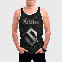 Майка-безрукавка мужская SABATON, цвет: 3D-белый — фото 2