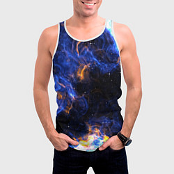 Майка-безрукавка мужская Космос, цвет: 3D-белый — фото 2