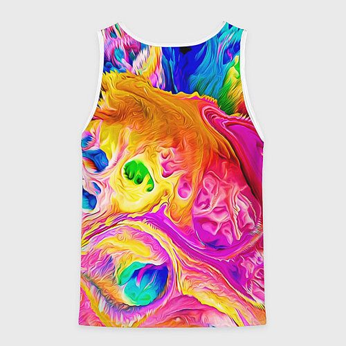 Мужская майка без рукавов TIE DYE / 3D-Белый – фото 2
