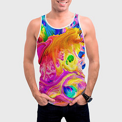 Майка-безрукавка мужская TIE DYE, цвет: 3D-белый — фото 2