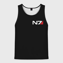 Майка-безрукавка мужская MASS EFFECT N7, цвет: 3D-черный