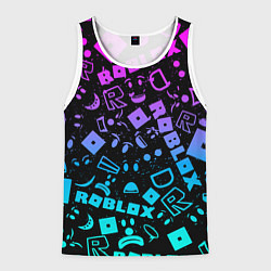 Майка-безрукавка мужская Roblox, цвет: 3D-белый