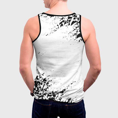 Мужская майка без рукавов SLIPKNOT / 3D-Черный – фото 4