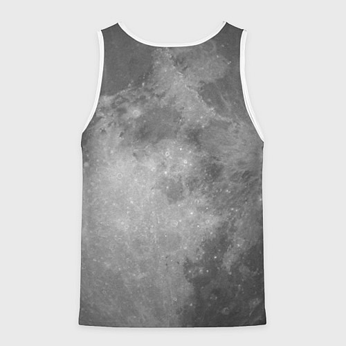 Мужская майка без рукавов ЛУНА / 3D-Белый – фото 2