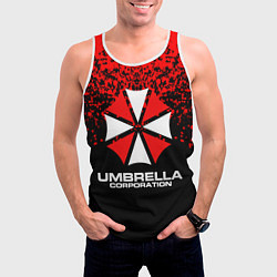 Майка-безрукавка мужская Umbrella Corporation, цвет: 3D-белый — фото 2