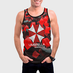 Майка-безрукавка мужская Umbrella Corp, цвет: 3D-черный — фото 2