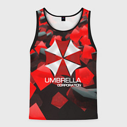 Майка-безрукавка мужская Umbrella Corp, цвет: 3D-черный