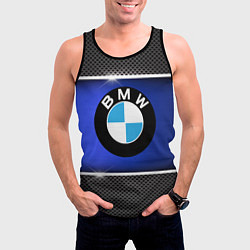 Майка-безрукавка мужская BMW, цвет: 3D-черный — фото 2