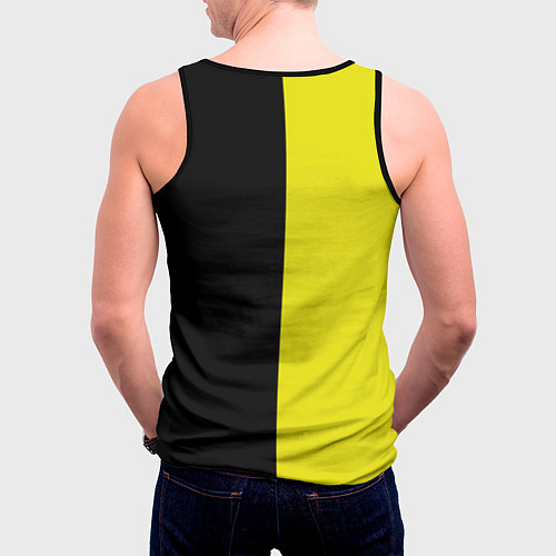 Мужская майка без рукавов BLACK YELLOW / 3D-Черный – фото 4