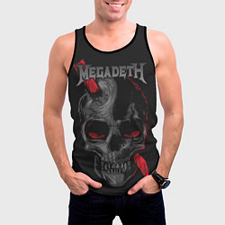 Майка-безрукавка мужская Megadeth, цвет: 3D-черный — фото 2