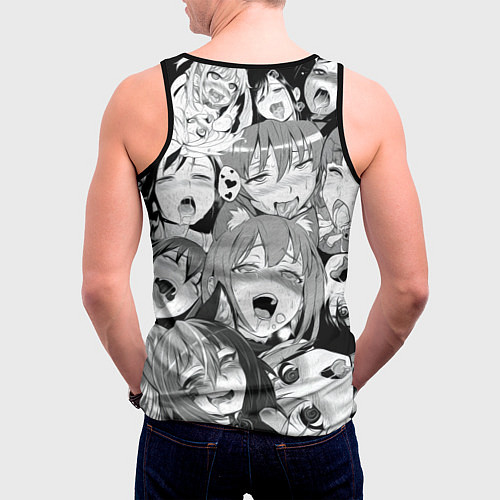 Мужская майка без рукавов АХЕГАО / 3D-Черный – фото 4