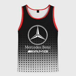 Майка-безрукавка мужская Mercedes-Benz, цвет: 3D-красный