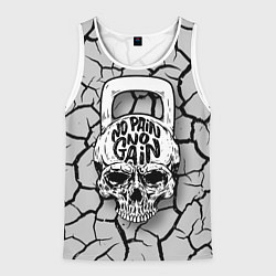 Мужская майка без рукавов No pain no gain